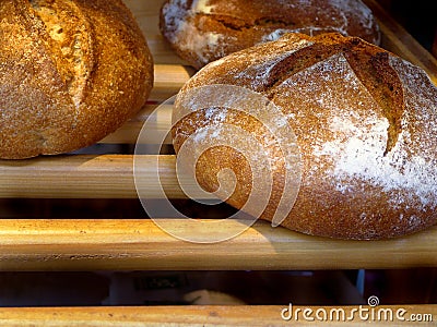 French bread at a bakery in Paris