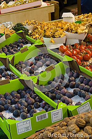 Fresh food at a french market