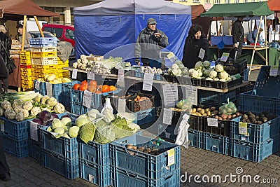 Fresh food at Prague autumn farmers markets