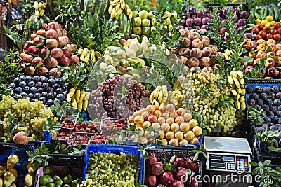 Fresh Fruit Market Stand