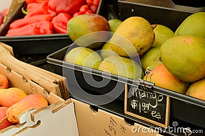 Fresh market fruits and vegetables