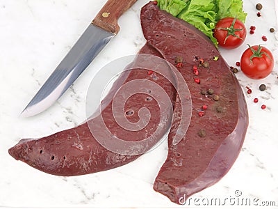 Fresh raw liver