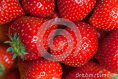 Fresh ripe perfect strawberry , Food Frame Background