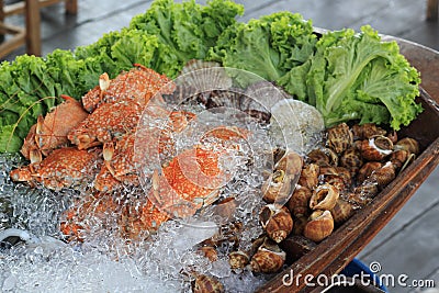 Fresh Seafood on ice