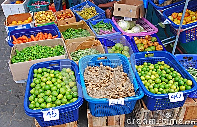 Fresh Vegetable Produce in Local Market