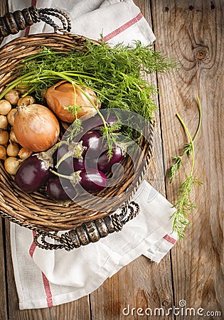 Fresh Vegetables in the basket