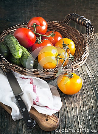 Fresh Vegetables in the basket