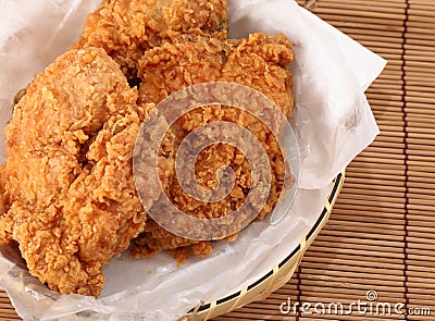 Fried chicken breast.