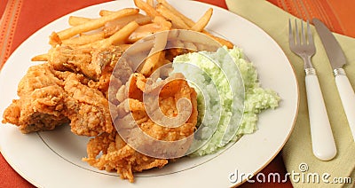 Fried chicken dinner