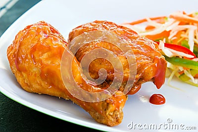 Fried chicken with Sauce