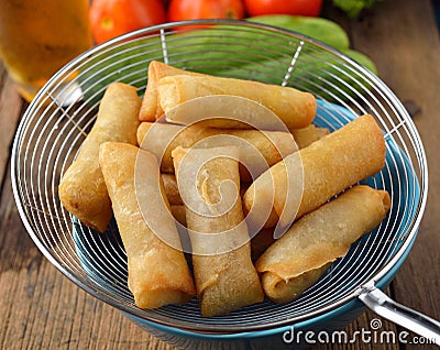 Fried Chinese Spring rolls food