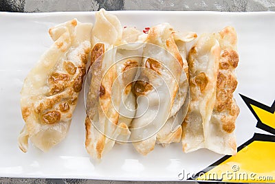 Fried Dumplings Chinese Style Cuisine as Meal