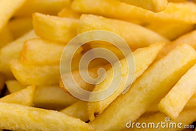 Fried,yellow french fries background