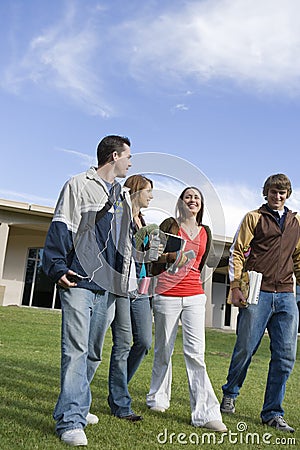 Friends At College Campus