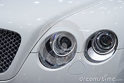 Front detail of luxury car
