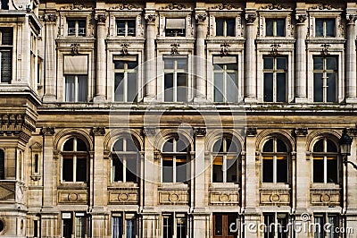 Front of an old Paris building