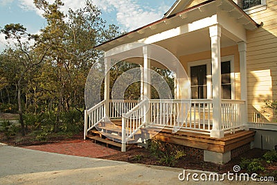 Front Porch of Yellow House