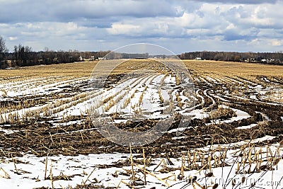 Frozen Farm Land