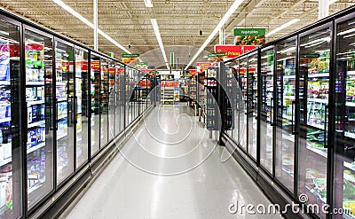 Frozen foods aisle