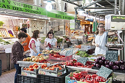 Fruit market in Valencia - Spain