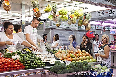 Fruit market in Valencia - Spain