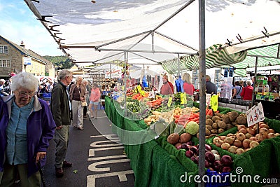 Fruit & veg. market stall