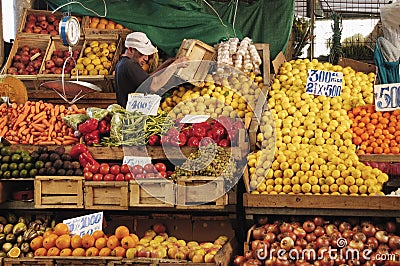 Fruit and vegetable seller