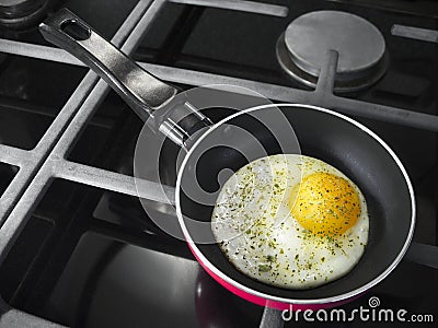 Pan with egg