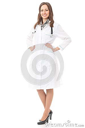 Full body female doctor
