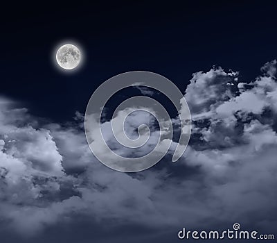 Full moon by night