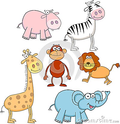 Funny Animal Cartoon Royalty Free Stock Image - Image: 22195906