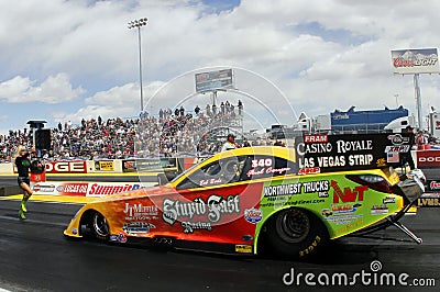 Funny Car Eliminations at the Strip In Las Vegas