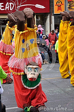 Funny Money in the Santa Claus Parade-2010
