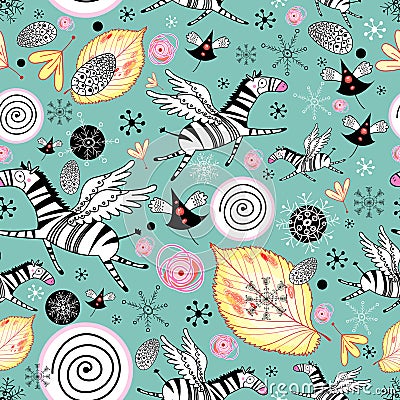 Funny pattern with zebras