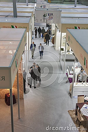 Furniture companies boothes at exhibition