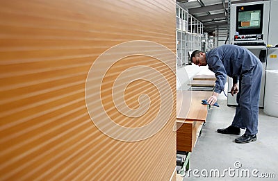 Furniture factory worker