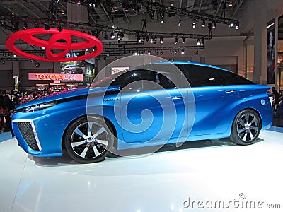 Futuristic Toyota Fuel Cell Vehicle