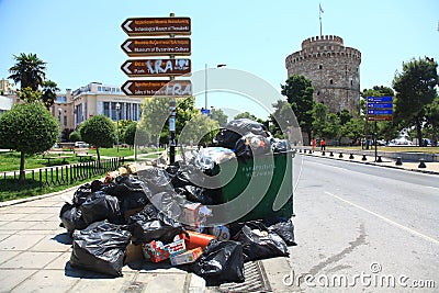 Garbage in Thessaloniki - Greece