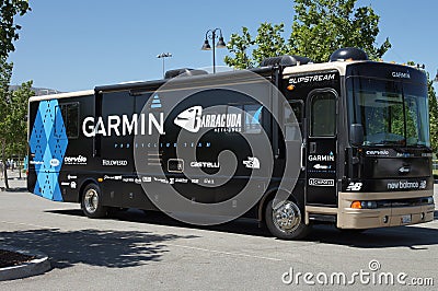 Garmin Barracuda Team Bus 2012 Tour of California