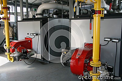 Gas boiler-house