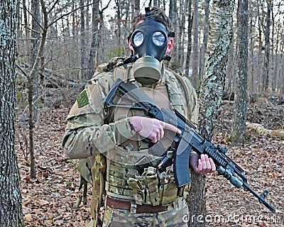 Gas Mask Soldier