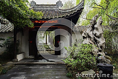 Gate of Chinese old building