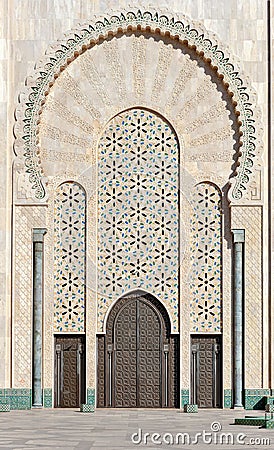 Gate of the Hassan II Mosque Casablanca Morocco