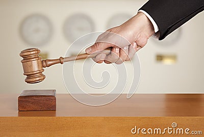 Gavel in hand