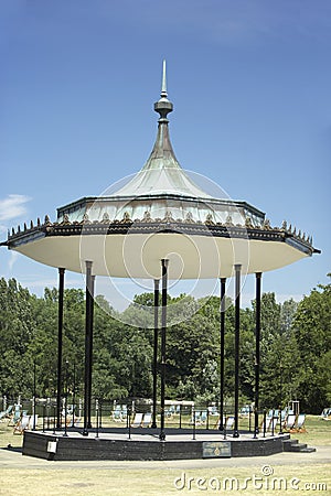 Gazebo And Deck Chairs In Hyde Park, London