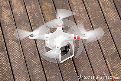 GDANSK, POLAND MARCH 01, 2014: drone with camera