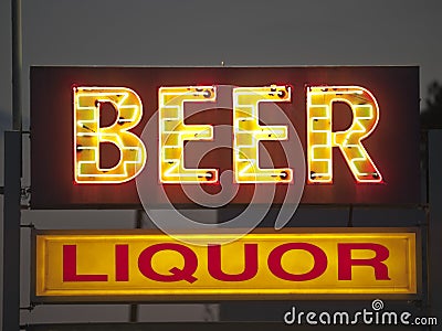Generic Beer and Liquor Sign