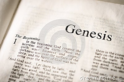 Genesis text header.