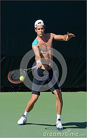 German Tennis Player Tommy Haas at Sony Open