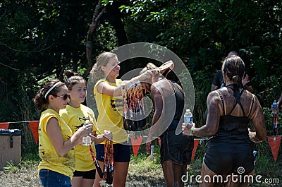 Getting her medal